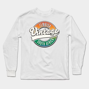 Tembisa south africa vintage logo Long Sleeve T-Shirt